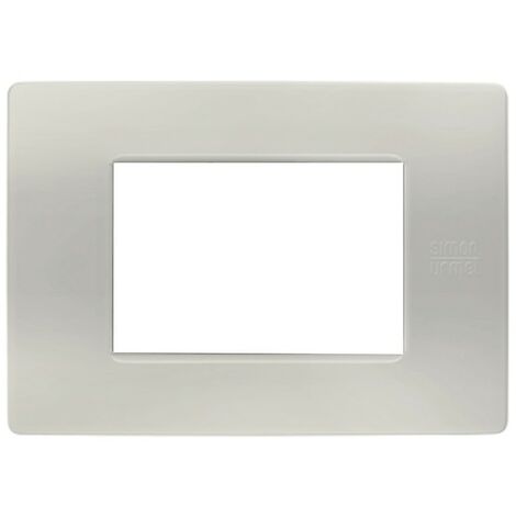 Simon urmet flexa placa de tecnopolÍmero 3 mÓdulos color polvo 11803.pv
