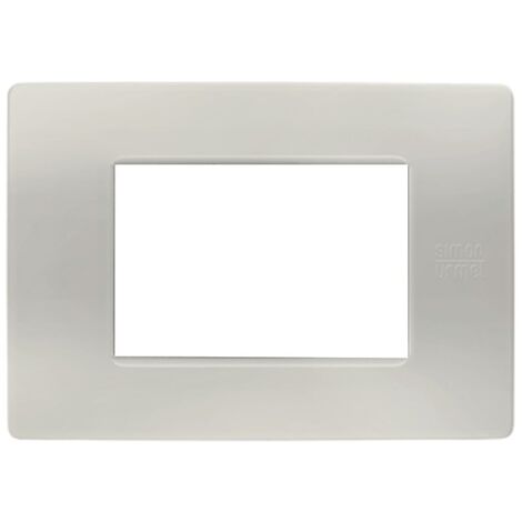 Simon urmet flexa placca in tecnopolmero 3 moduli colore polvere 11803.pv