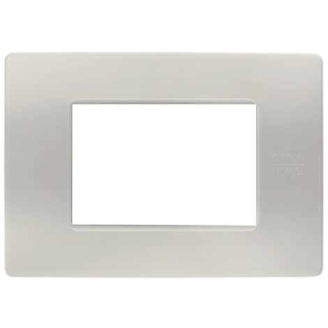 Simon urmet flexa technopolymer plate 3 modules couleur poudre 11803.pv