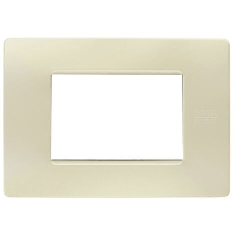 Simon urmet placca 3 posti colore avorio flexa nea 11803.av