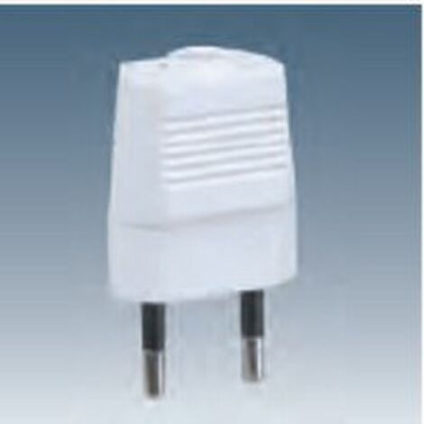 SIMONE 00160-31  Spina bipolare bianca 10A 230V