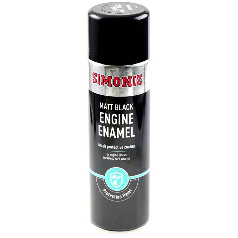 Vht Enamel Matt Black Engine Spray Paint 500ml - Simoniz