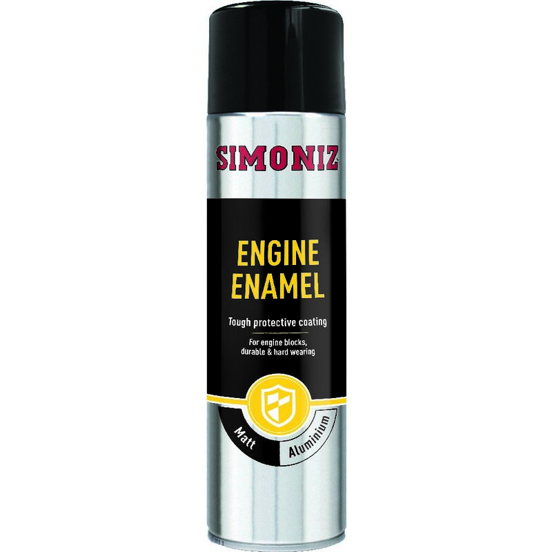 Image of Vht Engine Enamel Aluminium Spray Paint 500ml - Simoniz