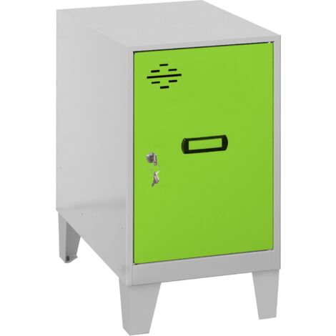 SIMONLOCKER casier en métal (57.5x30x50cm) GRIS ET VERT