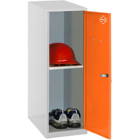 SIMONLOCKER casier en métal (91,5x40x50cm) GRIS ET ORANGE