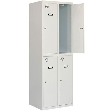 SIMONLOCKER casiers en métal (180x60x50cm) PRÉ-LAQUÉ GRIS