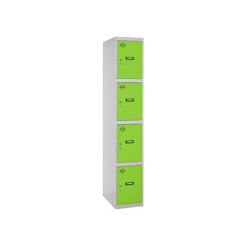 

SIMONLOCKER PROF. DISM. 4 DOORS 1/4 300 INIT GR/VE - Simonrack