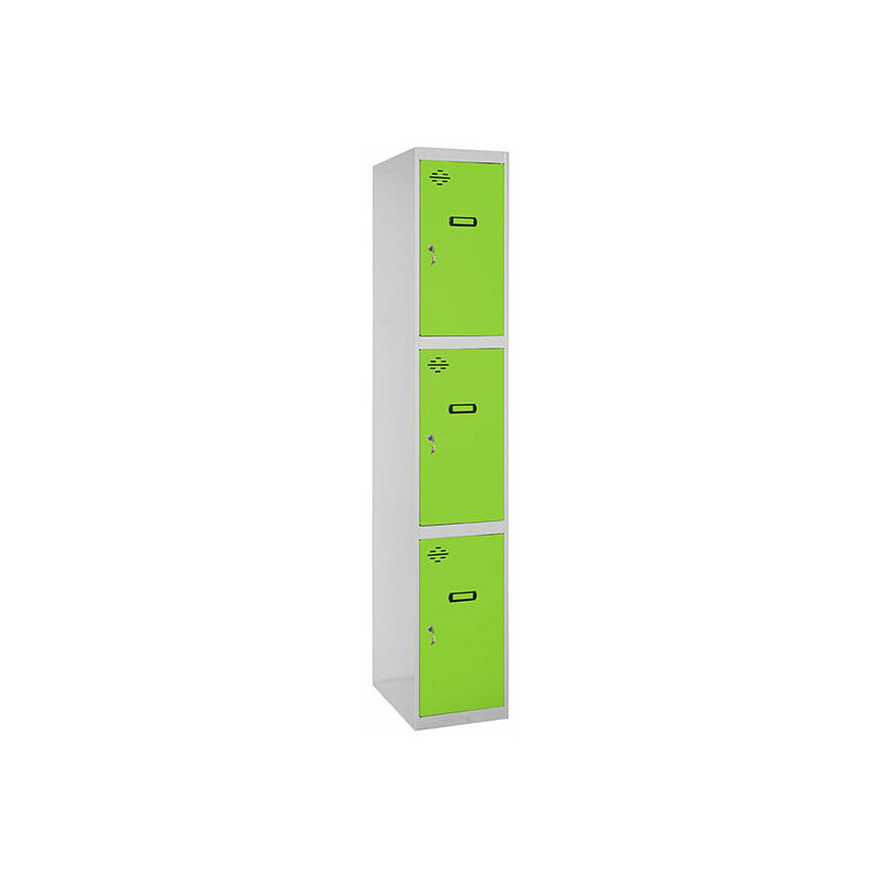 

SIMONLOCKER PROF. MON. 3 DOORS 1/3 300 GR/VE - Simonrack