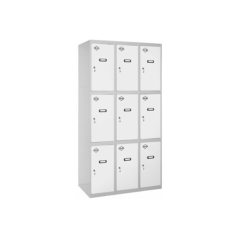 

SIMONLOCKER PROF. MON. 3 DOORS 3/9 400 (1200) GR/BL - Simonrack