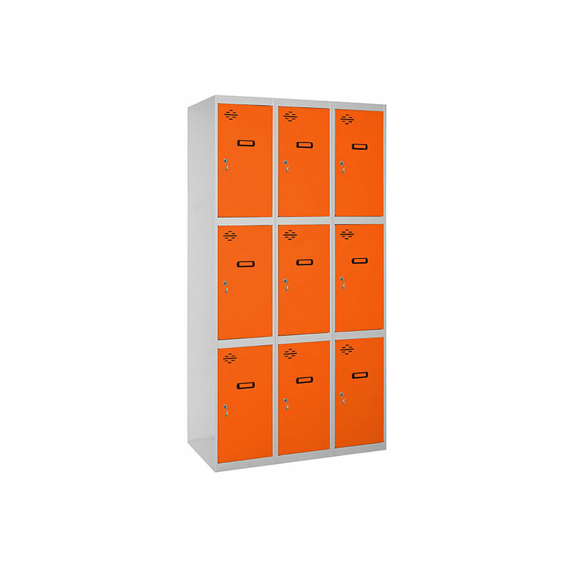 

SIMONLOCKER PROF. MON. 3 DOORS 3/9 400 (1200) GR/NA - Simonrack