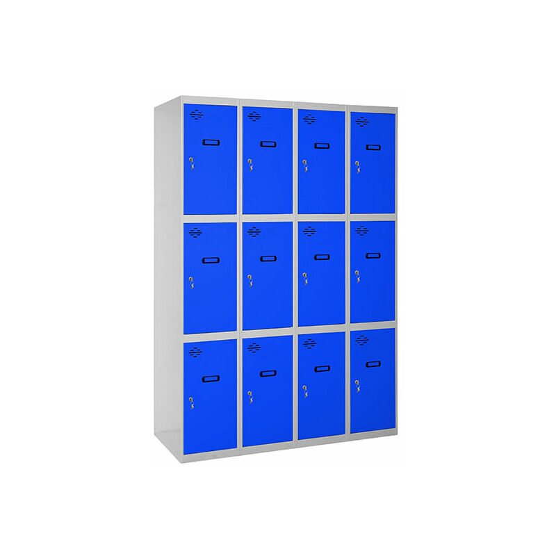 

SIMONLOCKER PROF. MON. 3 DOORS 4/12 300 (1200)GR/AZ - Simonrack