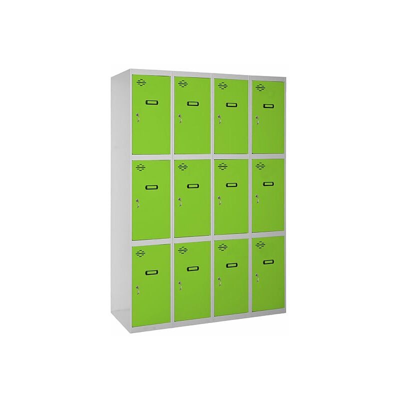 

SIMONLOCKER PROF. MON. 3 DOORS 4/12 300 (1200)GR/VE - Simonrack
