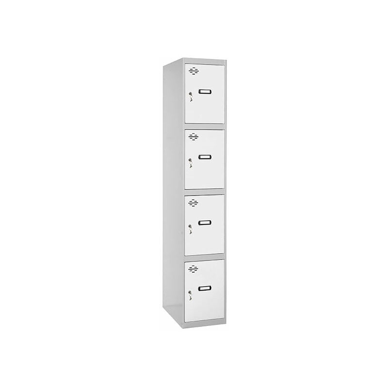 

SIMONLOCKER PROF. MON. 4 DOORS 1/4 400 GR/BL - Simonrack