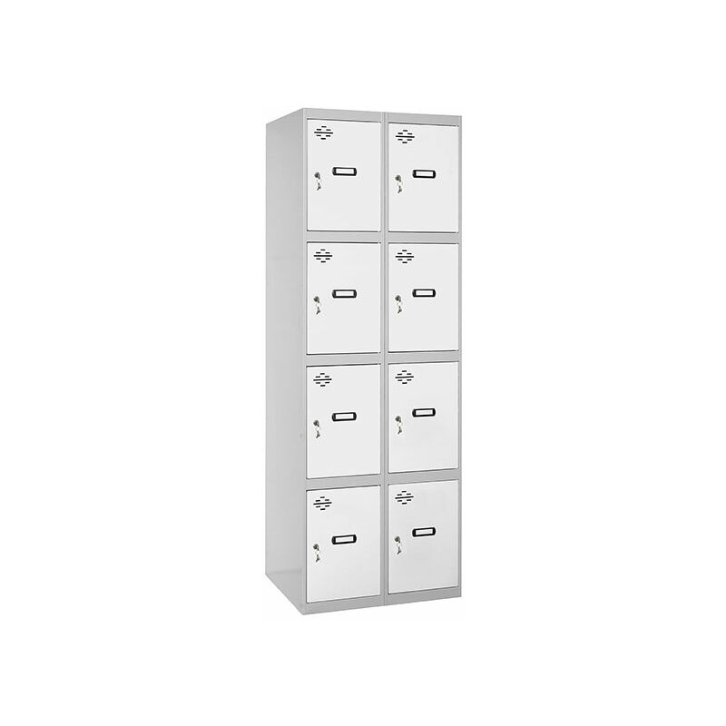 

SIMONLOCKER PROF. MON. 4 DOORS 2/8 300 (600) GR/BL - Simonrack