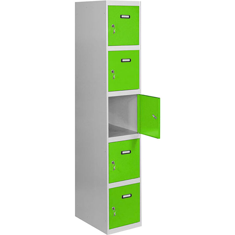 

SIMONLOCKER PROF. MON. 5 DOORS 1/5 400 GR/VE - Simonrack