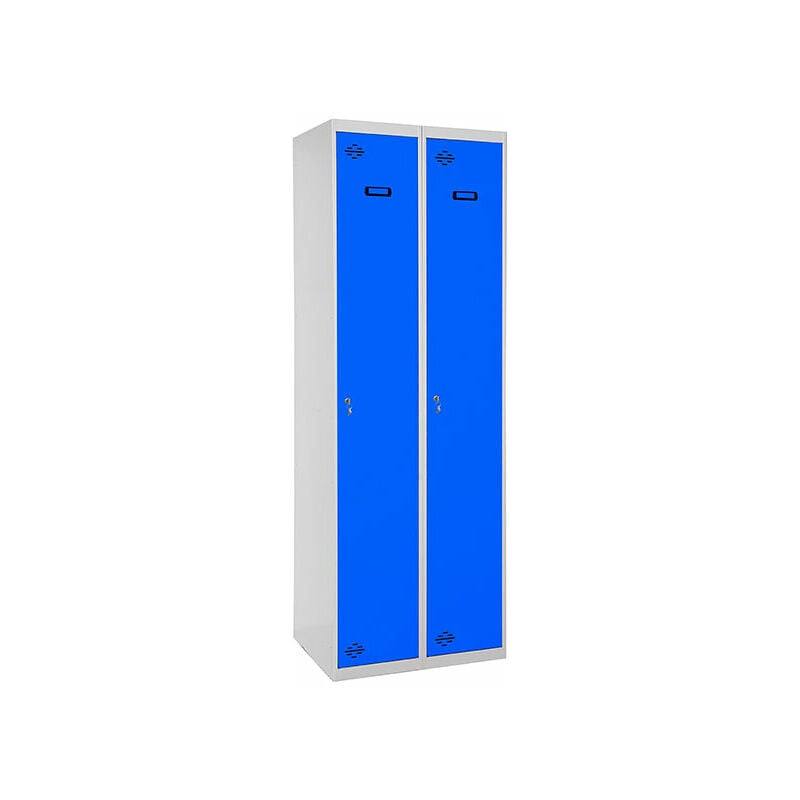 

SIMONLOCKER PROF. MON. SINGLE 2/2 400 (800) GR/AZ - Simonrack
