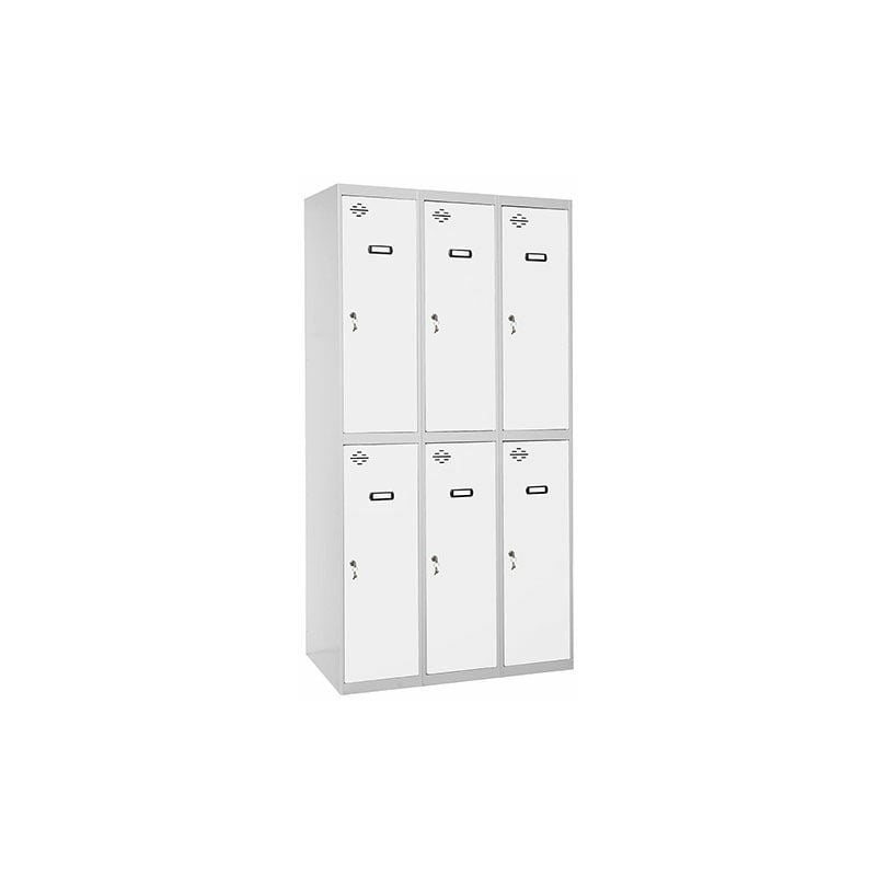 

SIMONLOCKER PROF. MON. TANDEM 3/6 400 (1200) GR/BL - Simonrack