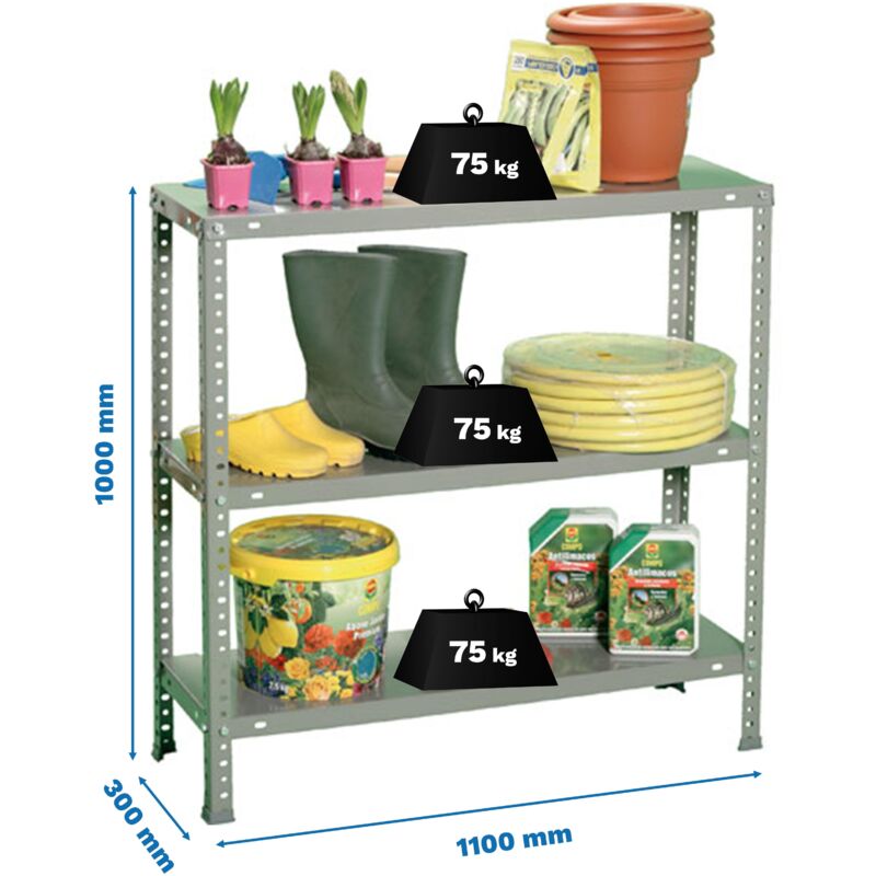 Simonrack Advantage Superplus 3/300 Metallregal grau