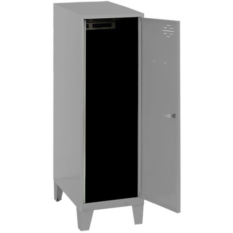 SimonRack Armadietto Spogliatoio Metallico Piccolo, 1015x400x500 mm, Armadietto con Chiave, Grigio armadietto - Simonlocker