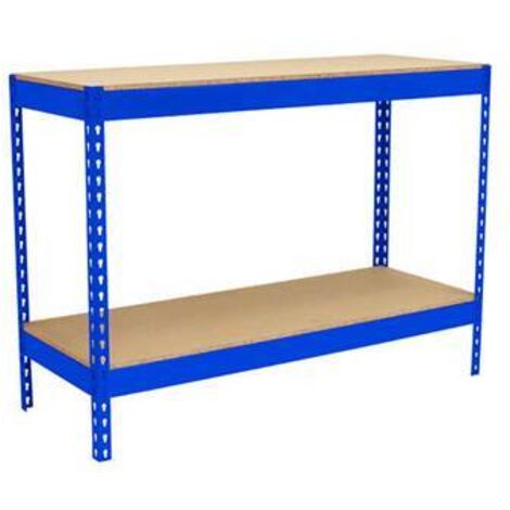 Simonrack Banc de travail bleu métallique robuste