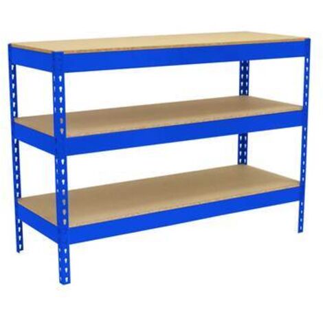 Simonrack Banc de travail professionnel bleu métal robuste