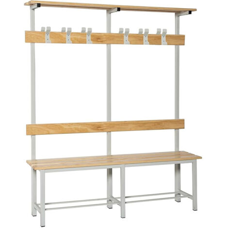 Simonrack Banc de Vestiaire Gris 180 cm Durable