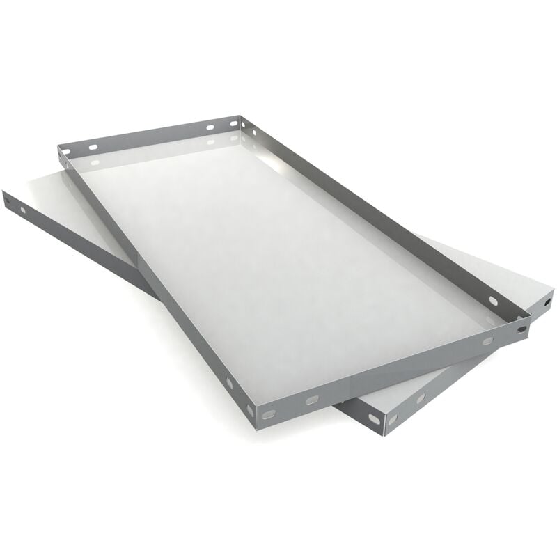 

Bandeja metálica blanco 800x300mm, fabricadas a partir de bobina de acero 145 Kg. (capacidad de Carga/estante) - Simonrack