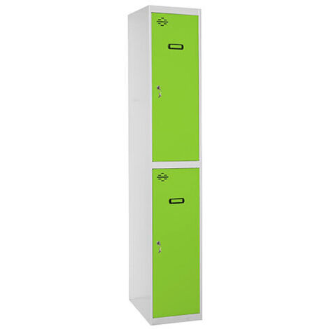 Simonrack Casier-armoire gris et vert sécurisé 1800x400x500 mm
