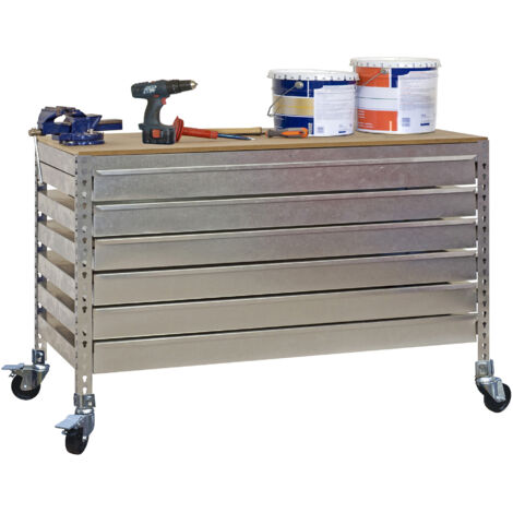 Simonrack Établi fonctionnel bois robuste et pratique