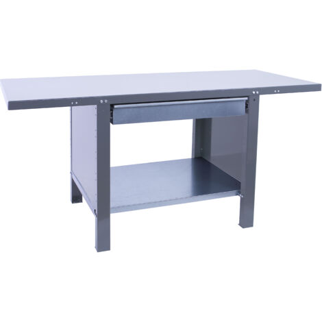 Simonrack Établi gris robuste pour atelier 1800x830 mm
