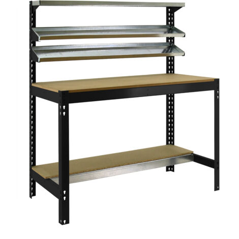 Simonrack Établi métallisé couleur anthracite robuste