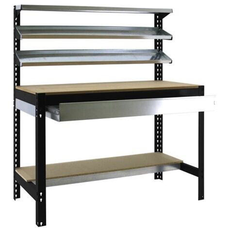 Simonrack Établi pro anthracite robuste et spacieux