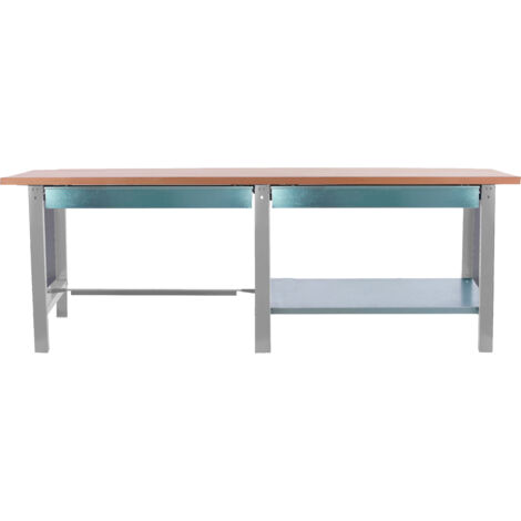 Simonrack Établi Pro gris plan de travail hêtre 32 mm