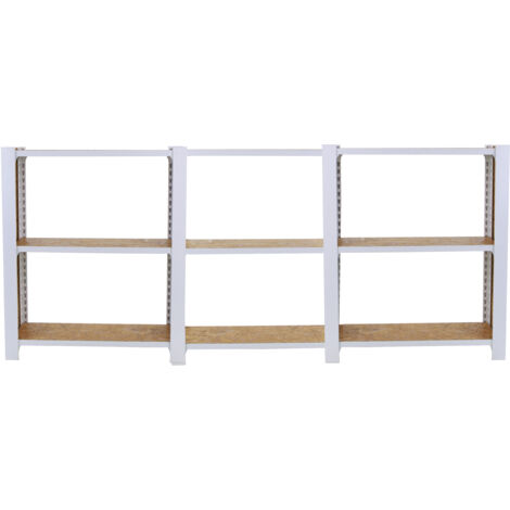 Simonrack Étagère légère blanche 3 modules 9 étagères