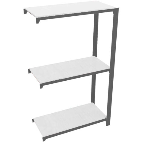 Simonrack Étagère métallique 3 étagères anthracite blanche