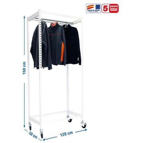 Simon Rack Étagère Rangement Et 3 Niveaux En Boix, 150 Kg Capacité De Charge Et Point De Flexion, 1000x900x300 Mm, Étagère Charge Lourde, Étagère Garage, Blanc/Bois - Maderclick