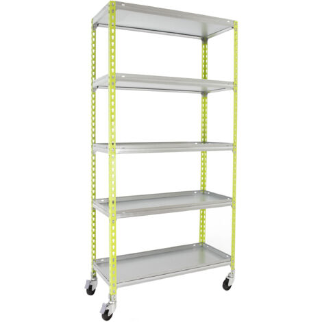Simonrack Étagère métallique mobile vert galvanisé robuste
