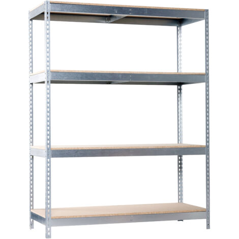 Simonrack Étagère métallique moderne galva bois robuste