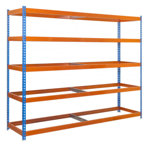 Simonrack Étagère moderne bleu orange robuste ajustable