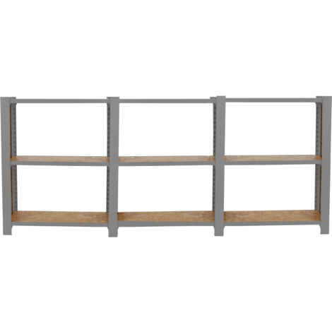Simonrack Étagère moderne gris OSB 3 modules 9 étagères