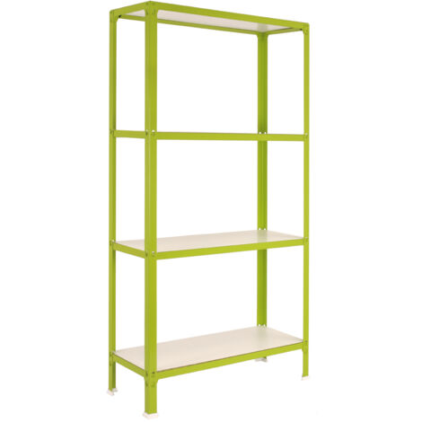 Simonrack Étagère moderne verte et blanche 4 niveaux