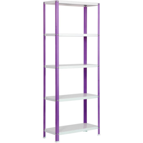 Simonrack Étagère moderne violet et blanc robuste