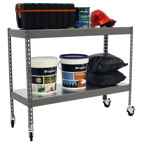 simonrack Étagère multi-niveaux gris métal galvanisé