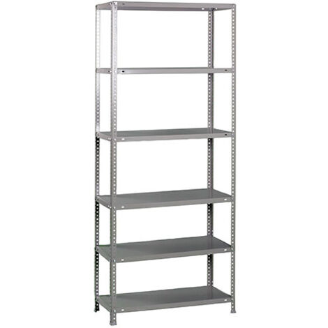 Simonrack Étagère polyvalente argentée 5 niveaux robuste