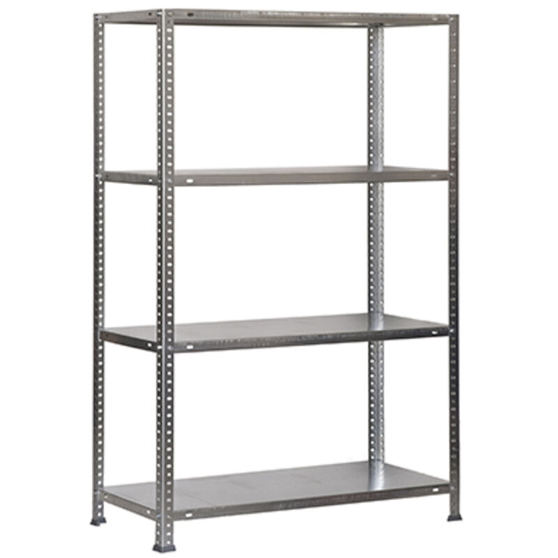 Tagère Rangement, 1500x800x400 mm, 4 Niveaux, 75 kg Capacité de Charge et Point de Flexion, Métal , Étagère Garage, Galvanisé - Advantage - Simonrack Tagère Rangement, 1500x800x400 mm, 4 Niveaux, 75 kg Capacité de Charge et Point de Flexion, Métal , Étagère Garage, Galvanisé - Advantage - Simonrack