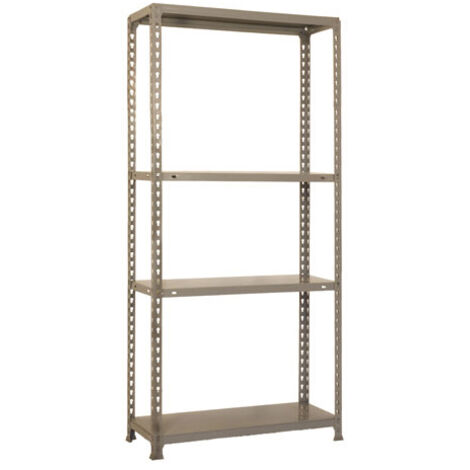 SimonRack Étagère Rangement, 1600x800x300 mm, 4 Niveaux, 70 kg Capacité de Charge et Point de Flexion, Métal , Étagère Garage, Gris - Ecoclick