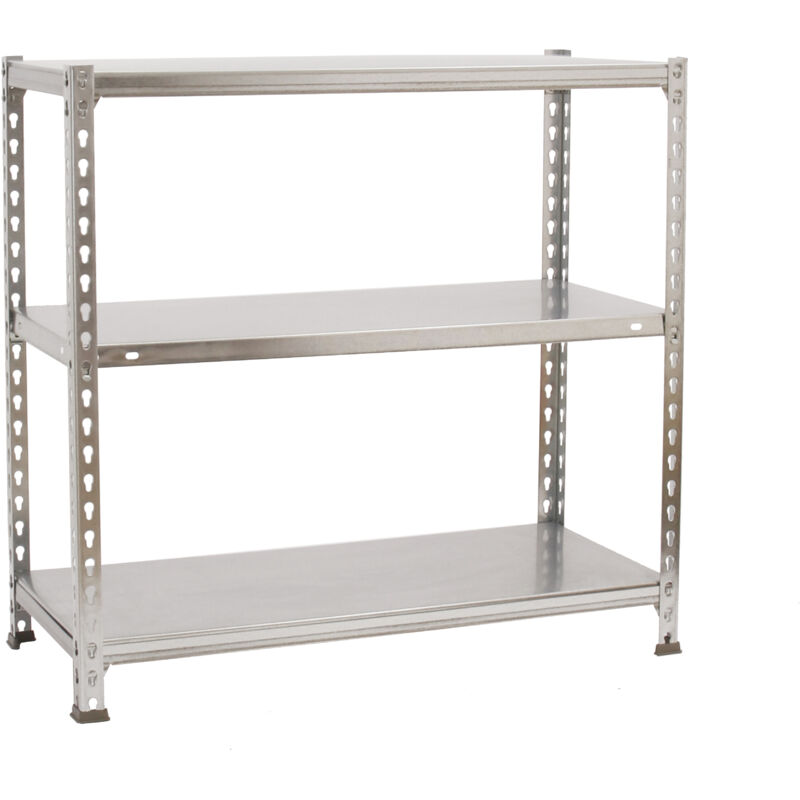 Tagère Rangement, 900x800x300 mm, 3 Niveaux, 70 kg Capacité de Charge et Point de Flexion, Métal , Étagère Garage, Galvanisé - Ecoclick - Simonrack Tagère Rangement, 900x800x300 mm, 3 Niveaux, 70 kg Capacité de Charge et Point de Flexion, Métal , Étagère Garage, Galvanisé - Ecoclick - Simonrack