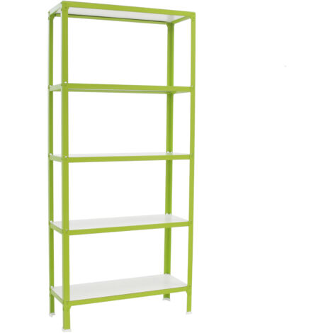 Simonrack Étagère rangement gris blanc métal robuste