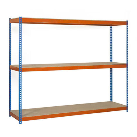 Simonrack Etagère sans vis bleu orange robuste 3 niveaux
