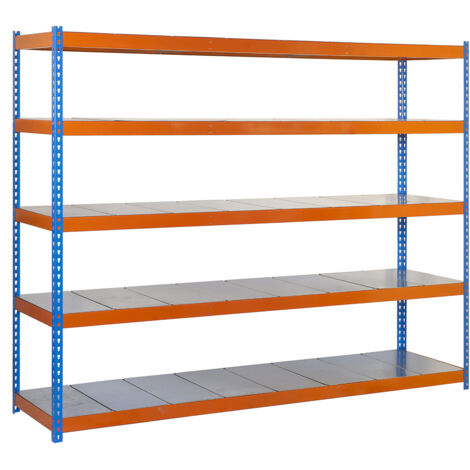Simonrack Étagère sans vis bleue et orange 200 cm